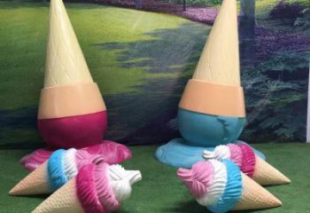 雪糕雕塑 庭院雪糕雕塑 標(biāo)識主題擺件