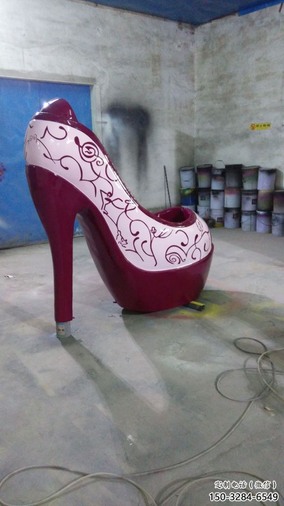 店門口高跟鞋雕塑 創意動漫雕塑 仿真擺件