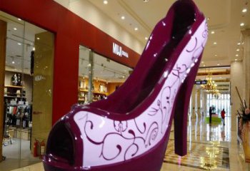 城市高跟鞋雕塑 風景區彩繪雕塑 抽象擺件