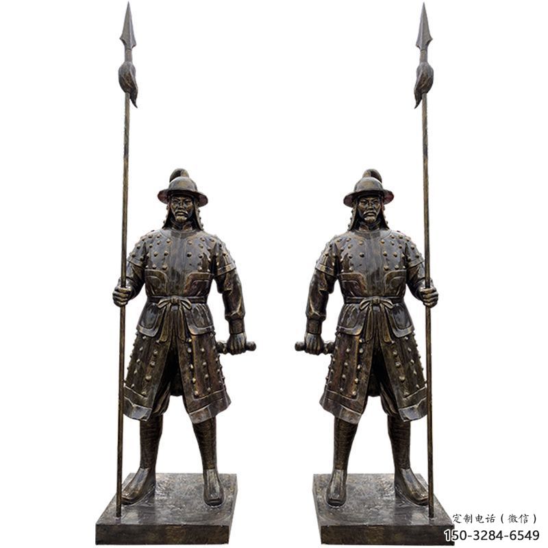 廣場(chǎng)武士雕塑 公園仿真雕塑 抽象擺件