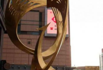 大型鳳凰雕塑生產(chǎn)商 商業(yè)街廣場雕塑 古銅色擺件