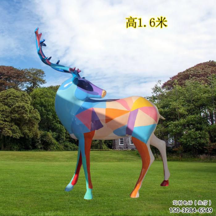 常用小鹿雕塑 風(fēng)景區(qū)幾何雕塑 廣場(chǎng)小品