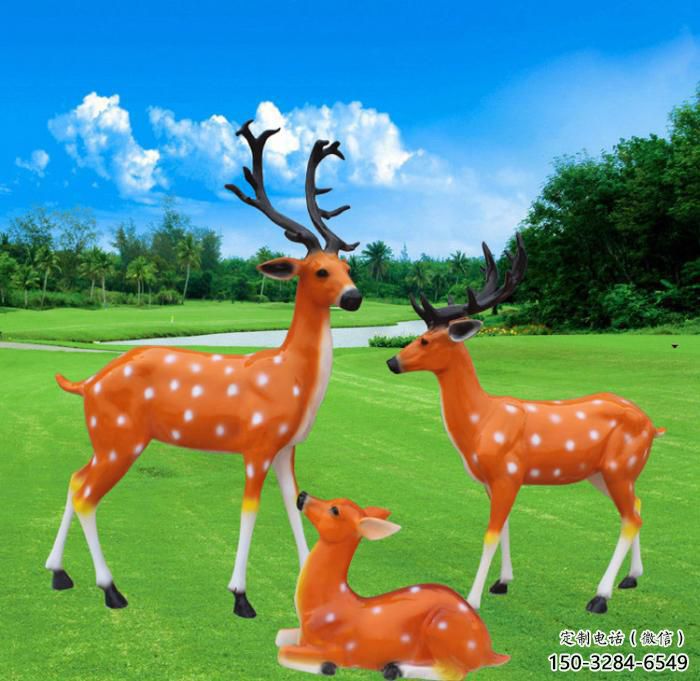 供求小鹿雕塑擺件 門(mén)口創(chuàng)意雕塑 售樓處小品
