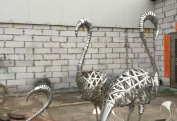 預定創意仙鶴雕塑 步行街店門口雕塑 鏤空小品