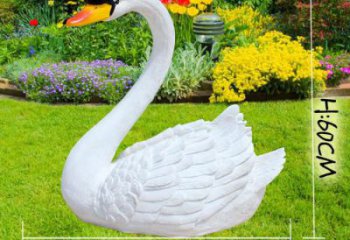 玻璃鋼天鵝雕塑廠家 仿真景觀雕塑 步行街?jǐn)[件
