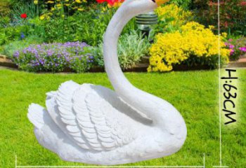玻璃鋼仿真天鵝雕塑 酒店公園雕塑 風景區擺件