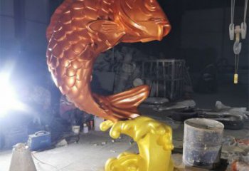 水景鯉魚(yú)雕塑廠家 風(fēng)景區(qū)幾何雕塑 廣場(chǎng)小品