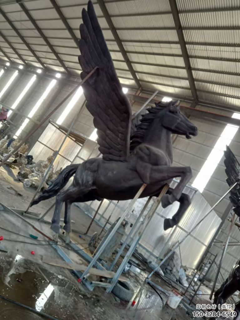 大型飛馬銅雕塑 門口創(chuàng)意雕塑 售樓處小品