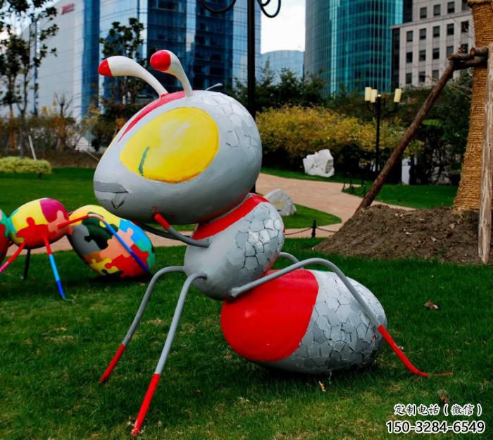 風(fēng)景區(qū)玻璃鋼螞蟻雕塑 售樓處廣場雕塑 仿古擺件