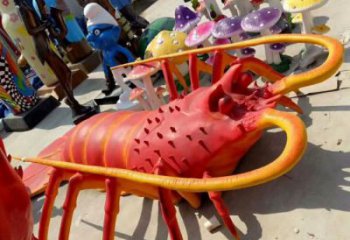 風(fēng)景區(qū)玻璃鋼龍蝦雕塑 售樓處廣場(chǎng)雕塑 仿古擺件