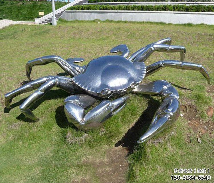 門口不銹鋼蜘蛛雕塑 售樓處仿真雕塑 彩繪小品