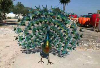 商業街不銹鋼孔雀雕塑 售樓處景觀雕塑 飛鳥擺件