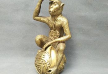 銅猴子雕塑廠家，公園景觀雕塑，動(dòng)物小品