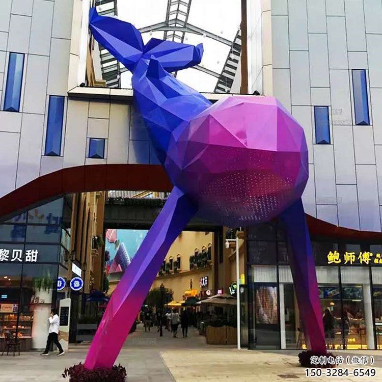 大型鯨魚雕塑，鏤空燈光原理，戶外公園廣場擺件 (10)