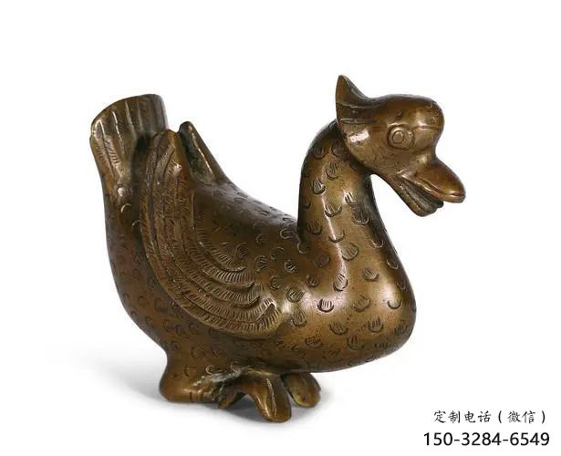 鴨子雕塑廠家，仿真動物， 公園廣場街頭擺件 (4)