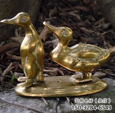 鴨子雕塑廠家，仿真動物， 公園廣場街頭擺件 (11)