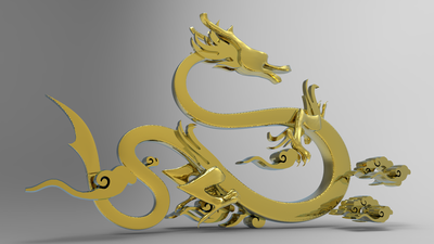 龍形銅雕塑，鑄銅工藝，大型動物雕塑制造商 (1)