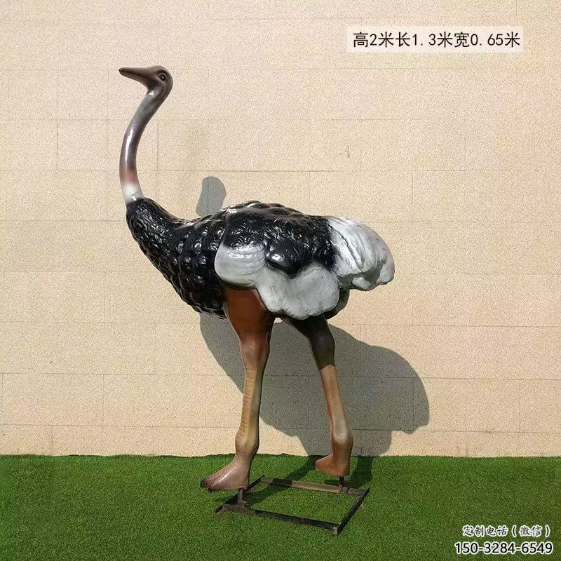 庭院鴕鳥雕塑 城市古銅色雕塑 動(dòng)物小品