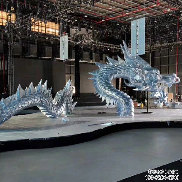 烤漆龍頭雕塑，黃銅材質(zhì)，公園園林?jǐn)[件