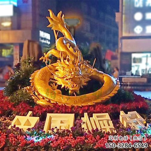 制作龍頭雕塑，鑄銅動(dòng)物雕塑，房地產(chǎn)售樓處擺件