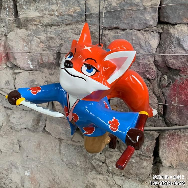 水景狐貍雕塑廠家 風(fēng)景區(qū)幾何雕塑 廣場小品