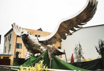 不銹鋼仿真老鷹雕塑 酒店公園雕塑 風景區擺件