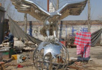 不銹鋼園林老鷹雕塑 風(fēng)景區(qū)仿真雕塑 廣場(chǎng)小品