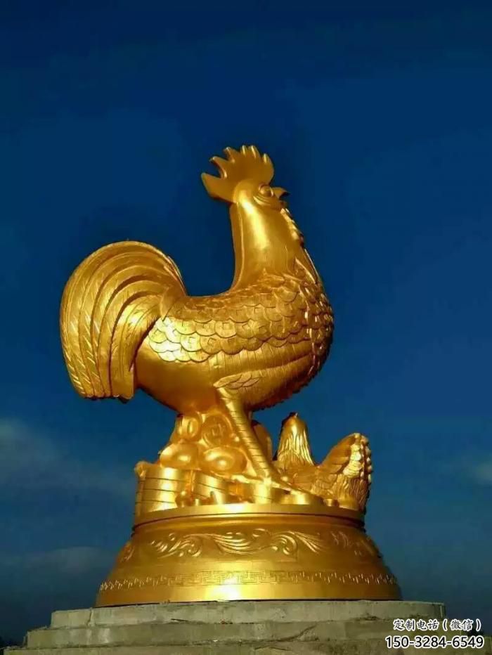 公園小雞雕塑，廣場園林主題，仿古工藝