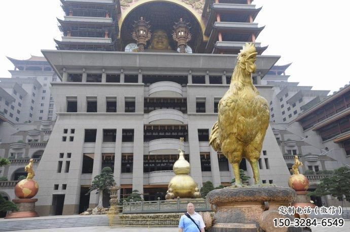 庭院小雞雕塑，動物小品，網格工藝