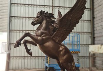 步行街天馬雕塑，景觀主題，古銅工藝