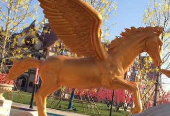 園林天馬雕塑，文化標識，電鍍工藝