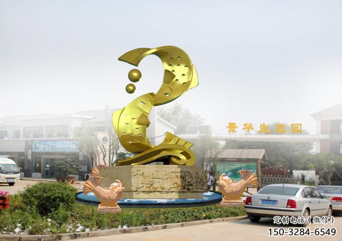 海洋館魚形雕塑，鍍銅海洋雕塑，鍍銅工藝