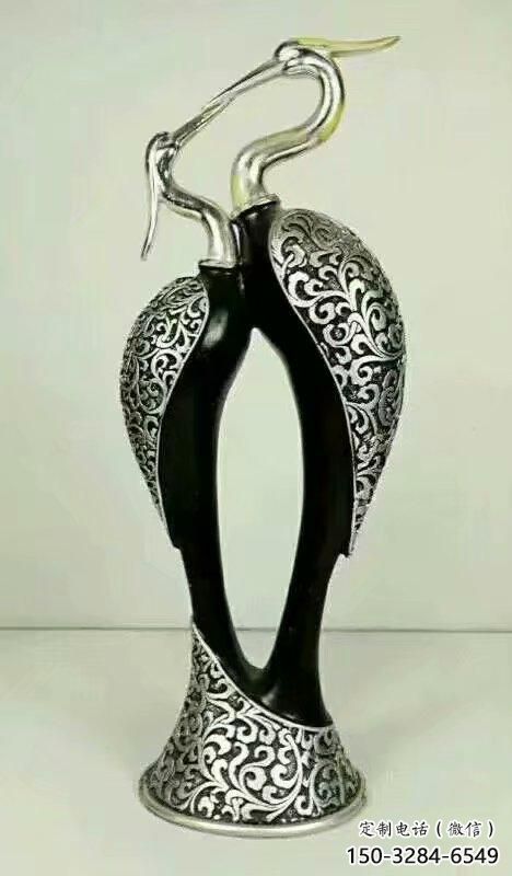 房地產(chǎn)白鷺雕塑，仿古動漫雕塑，噴砂制造