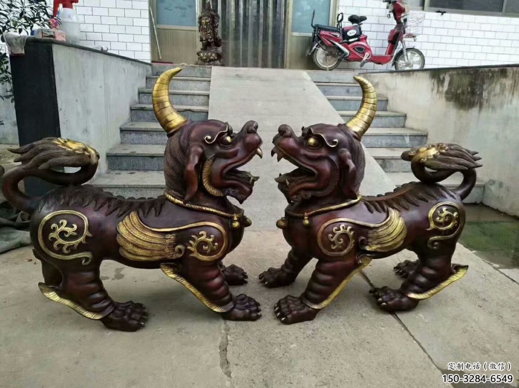 醫(yī)院貔貅雕塑，仿古動(dòng)漫雕塑，仿古擺件