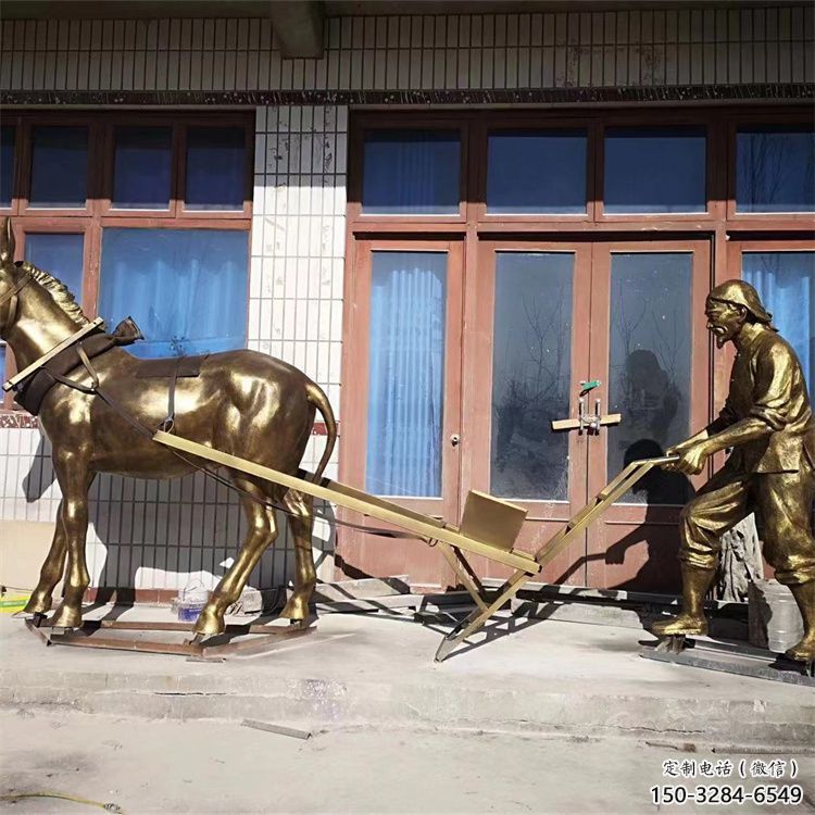 售樓部老牛雕塑，噴砂發(fā)光雕塑，彩繪題材