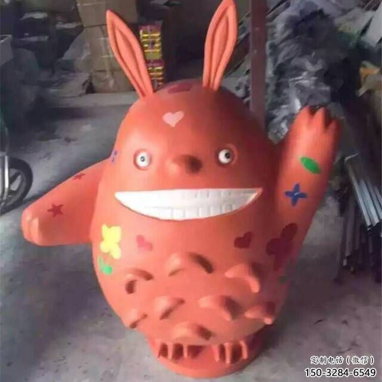 公園龍貓雕塑，噴砂發(fā)光雕塑，鑄銅工藝