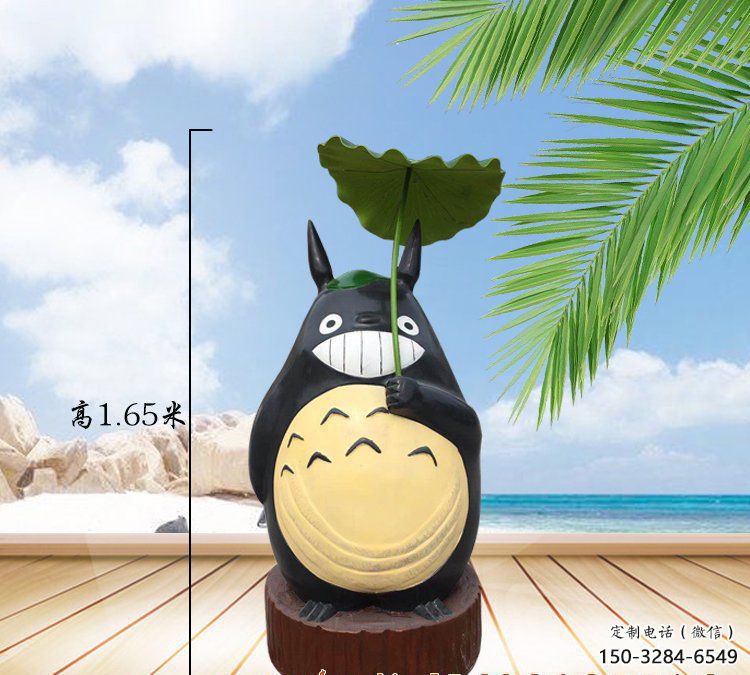 校園龍貓雕塑，拉絲海洋雕塑，卡通主題