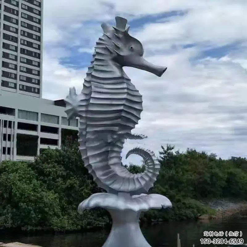 城市河馬雕塑，網格體育雕塑，古銅效果