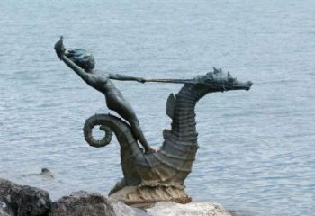 公園河馬雕塑，噴砂發光雕塑，鑄銅工藝