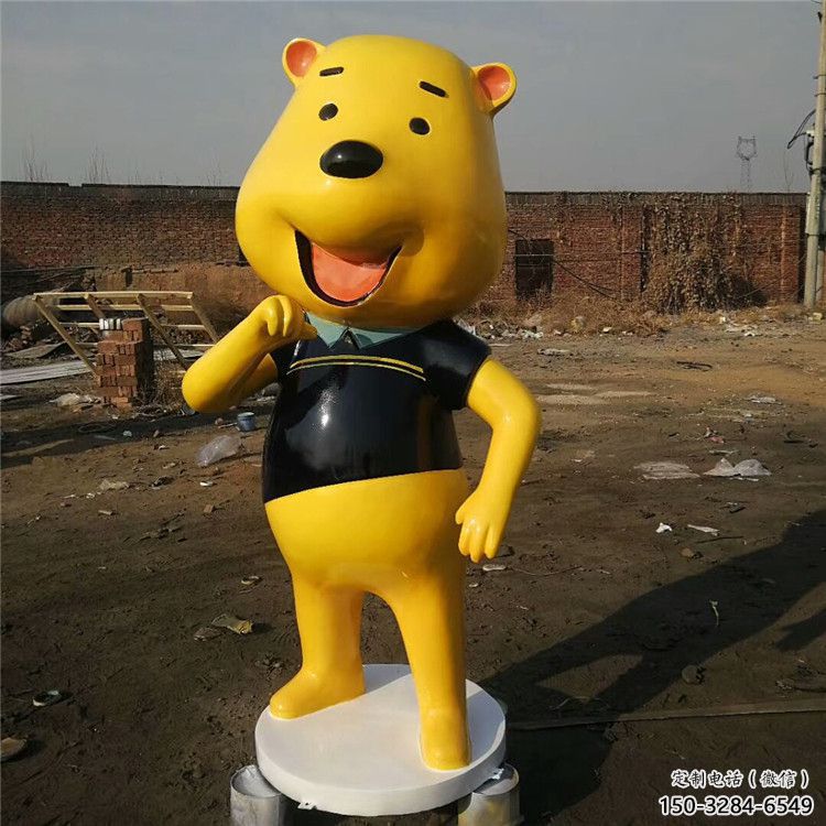 飯店布朗熊雕塑定制，鍍金歐式雕塑，仿真工藝