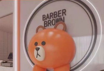 公園布朗熊雕塑價格，噴砂發光雕塑，鑄銅工藝