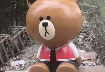 室內(nèi)布朗熊雕塑，拉絲海洋雕塑，抽象效果