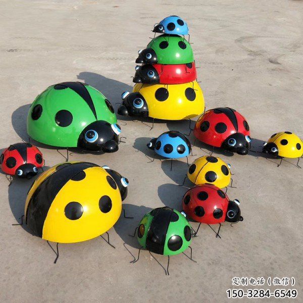 仿真瓢蟲雕塑 酒店公園雕塑 風(fēng)景區(qū)擺件