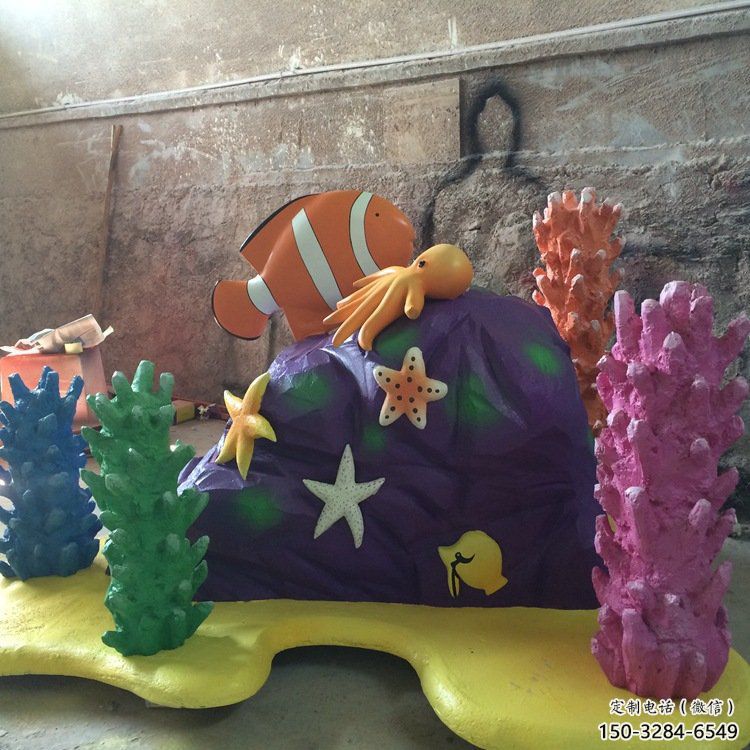 飯店珊瑚雕塑，鍍金歐式雕塑，仿真工藝