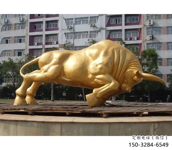 風(fēng)景區(qū)開(kāi)荒牛雕塑 售樓處廣場(chǎng)雕塑 仿古擺件