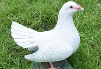 園林鴿子雕塑，噴漆運(yùn)動(dòng)雕塑，彩繪形式