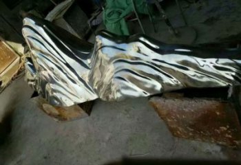 室內(nèi)假山雕塑，拉絲景觀雕塑，抽象效果