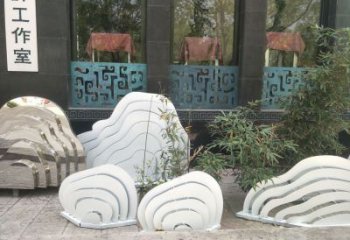 室內景觀雕塑，拉絲假山雕塑，抽象效果