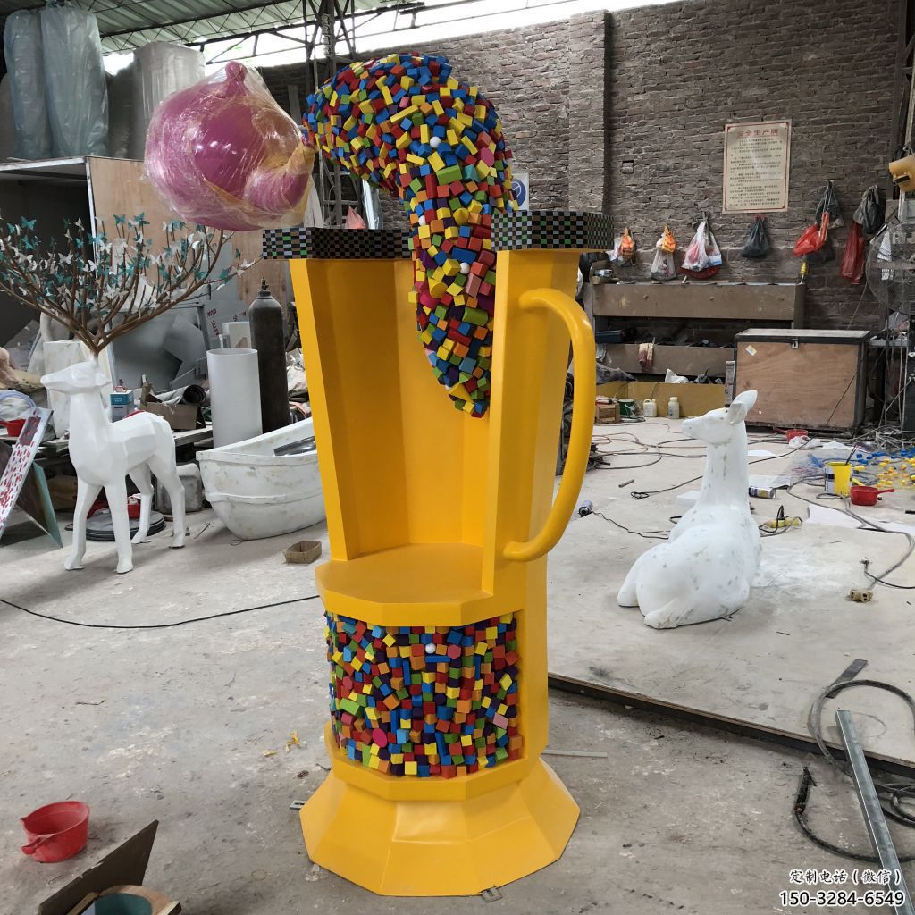 茶壺雕塑，仿古景觀雕塑，仿古擺件