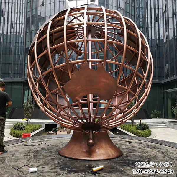 醫(yī)院地球儀雕塑，仿古景觀雕塑，仿古擺件